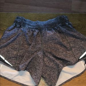 grey lululemon running shorts